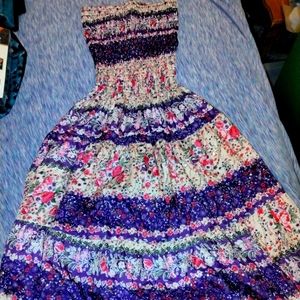 Vintage Boho Chic Floral M/L Sun Dress